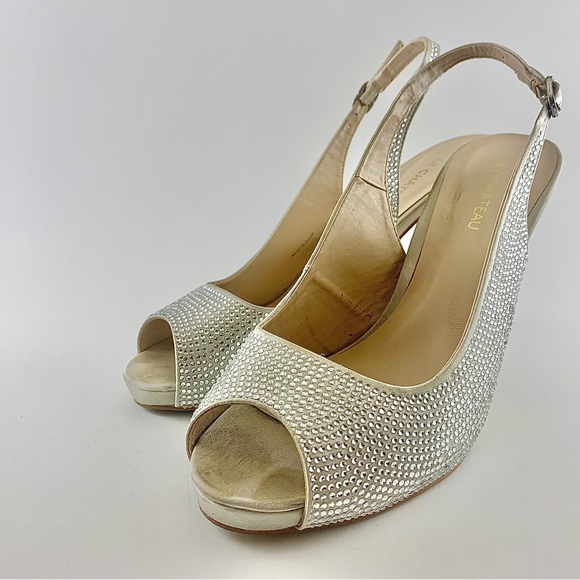 Sling back crystal pumps - size 39 - Picture 5 of 10